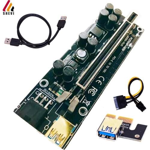 60CM VER 009S PCI-E 1X to 16X LER Riser 009 Card Extender PCI Express Adapter USB 3.0 Cable Power