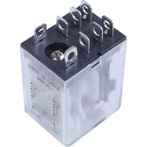 JQX-13F LY2 DC 12V Coil 8-Pin DPDT Green LED Electronetic Relay