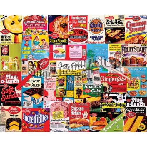 Diamond Painting Cross Stitch Betty Crocker 5D Diamond Embroidery Food & Drink DIY Full square Diamond Mosaic Needlework