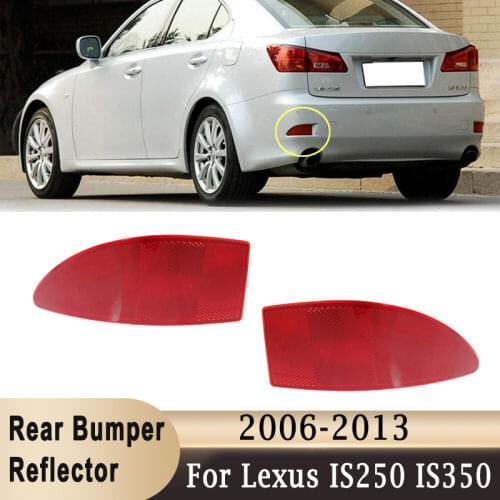 ABS Red Car Rear Bumper Reflector for Lexus IS250 IS350 2006-2013 Rear Brake Lamp Reflector Light Cover Shell #81920-53021