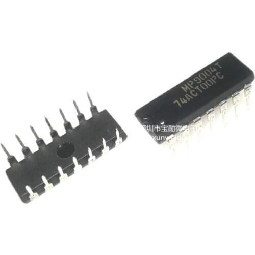 Free shipping 10PCS 74ACT00PC 74ACT00 DIP14