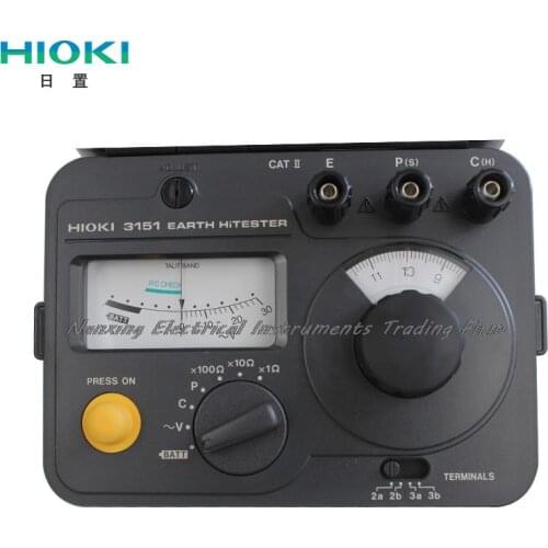 Fast arrival HIOKI 3151 Earth HiTester Ground Resistance Meter 30V 10 Ohm /100 Ohm /1000Ohm