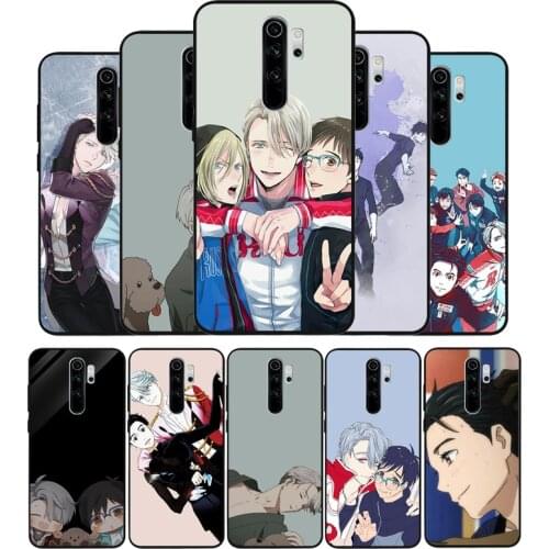 Anime yuri on ice victuri black Phone Case For Xiaomi Redmi note 9 8 7 6 5 4 Pro S for redmi 4A 4X 5 Plus 5A 7A Cover