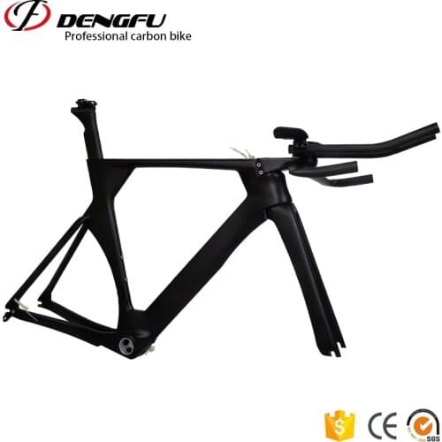 DengFu New FULL Carbon TT Road Bike Frameset Di2 Race Bike Frame Aero 700C UD Matt FM068