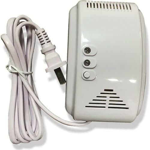 Natural Gas Detector with Solenoid Valve, Home Gas Leak Alarm, Tester, Sensor, Monitor Combustible Explosive Gas Level