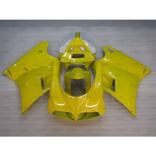 For DUCATI 996 1996 - 2002 Body Kits for DUCATI 916 1997 Full Body Kits for DUCATI 996 1996 Yellow White Fairings
