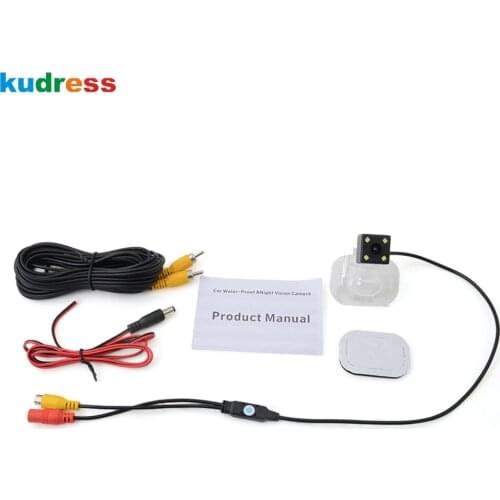 For KIA Forte Cerato 2009-2013 CCD Night Vision Car Backup Rear View Camera Waterproof Parking Reverse Camera With Led Light