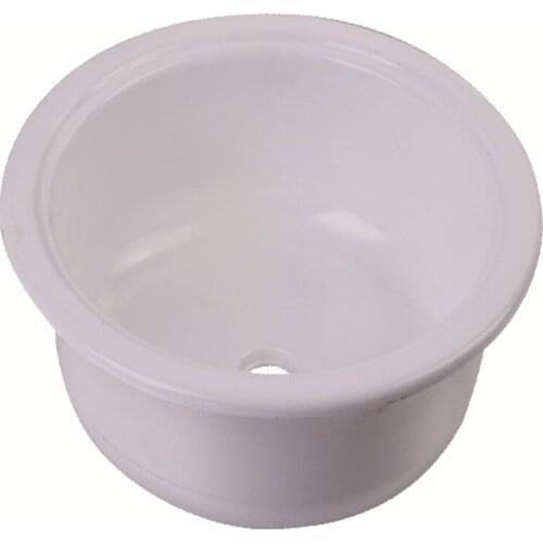 Ф375*130mm Round White Acrylic Sink GR-Y008 Marine Boat Caravan RV Camper