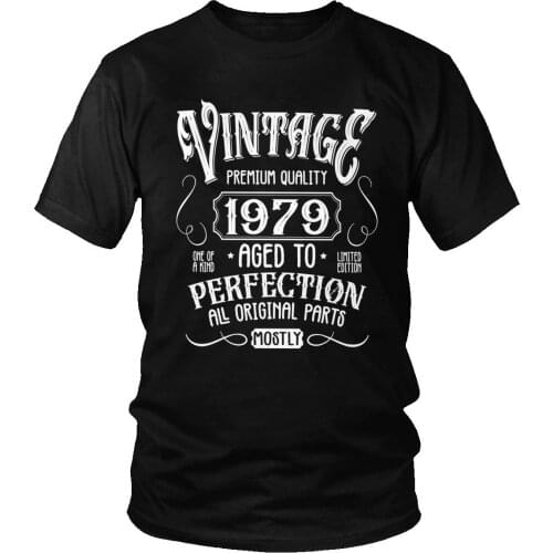 Retro Born In 1978 Tshirt Men Short Sleeve 42nd 42 Years Old Birthday Gift Tee Shirt Pure Cotton Oversized T-shirt Clothes Merch