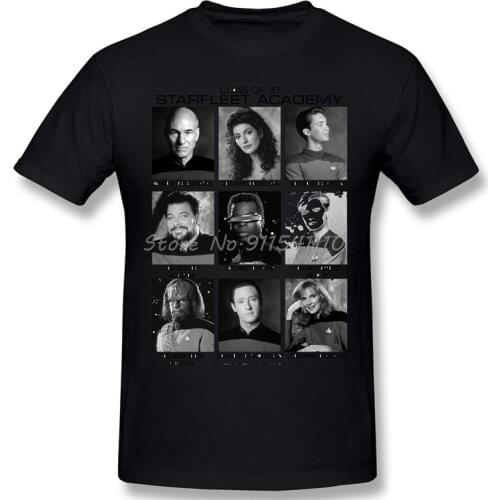 Next Generation Class Of '87 Starfleet Academy Homme T-Shirt Star Trek Science FictionTV Series Cotton Oversized Short Sleeve