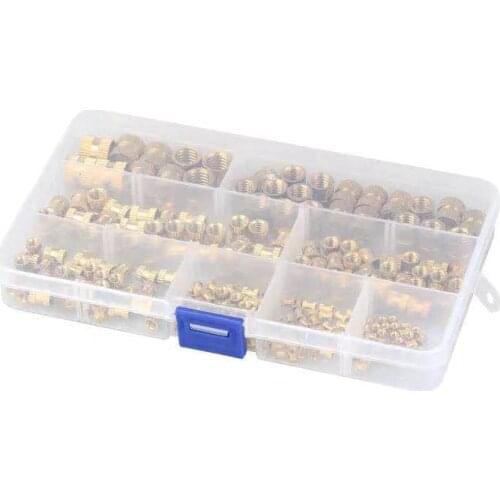 Injection molding machine nut brass copper insert M6 embedded copper knurled nut Embedded parts 140pcs