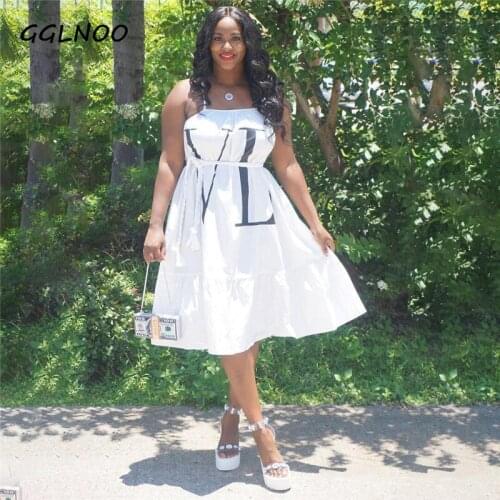 GGLNOO Solid Summer Dresses