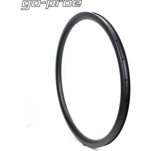 Go-proe 700c Gravel Carbon Fiber Rims 35*32mm UD Matte Surface Tubeless Ready For Road Bike Cross Country