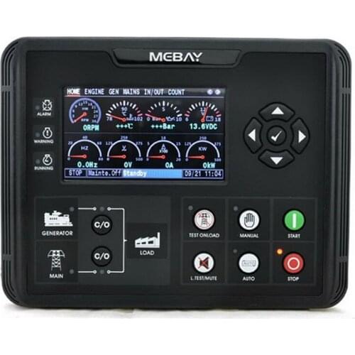 DC70D 4.3 inch LCD display Generator Set Controller for Diesel Gasoline Gas Genset Parameters Monitor