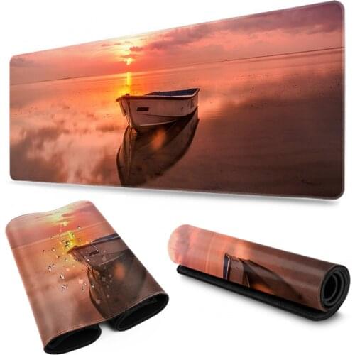 Sunset Seaside beach mouse pad gaming mouse pad keyboard table mat table blanket mouse pad computer notebook pad
