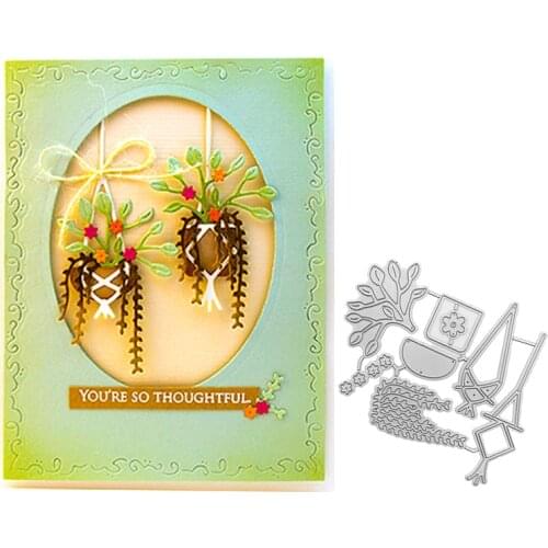 Julyarts Pot Culture Metal Cutting Dies Mold Dies Scrapbooking For New DIY Scrapbooking Album New Craft Embossing Cards