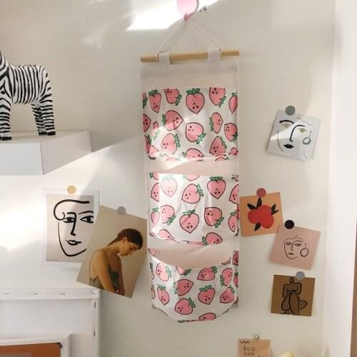 Sweet Lovely Bedroom Decorate Hanging Bag Multifunctional Wall Hanging Bag