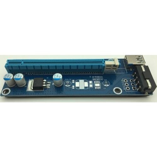 Mini PCIE Riser Card PCI-E PCI Express 1x to 16x USB 3.0 Cable SATA to 4Pin IDE Molex Power Supply for BTC Miner Machine Mining