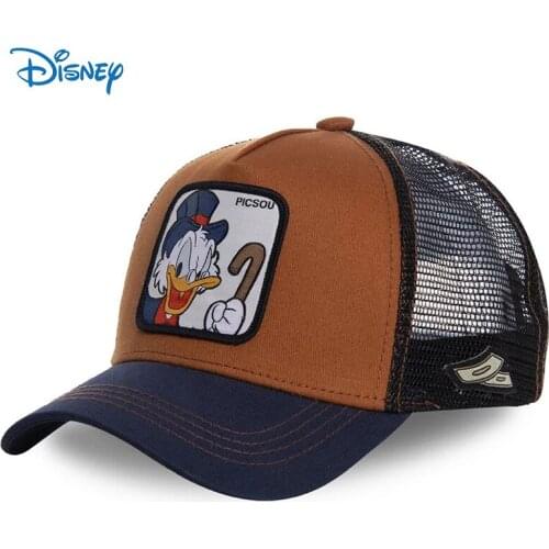 Disney Marvel Hat Fashion Hip Hop Baseball Cap Mickey Donald Mesh Hats Summer Cartoon Caps For Women Men travel Sun Hats gorras