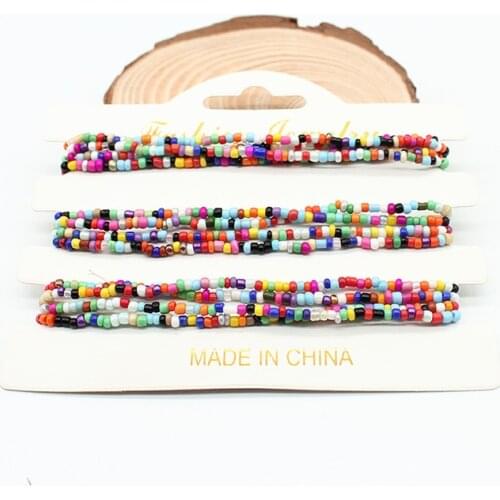 ISINYEE 4pcs/set Fashion Colorful Candy Beads Stretch Bracelet For Women Girls Resin Wristband Bracelets Best Friend Jewelry