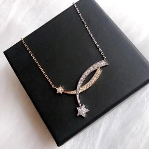 Fashion luxury brand hot selling wedding popular brand meteor necklace pendant necklace exquisite luxury necklace jewelry