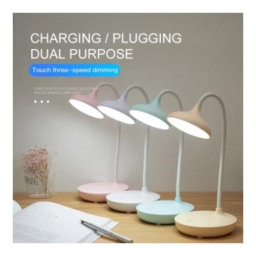 2021 NEW Desk Lamps USB Rechargeable Reading Light 20LED Touch Sensor 3Mode Bed Desk Table Lamp Indoor Lighting