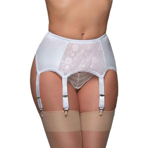 Sexy Vintage High Waist Lace Garter Belt Female Sexy Underwear Garters Mesh Stocking Suspender suspenders Femme Lady 6 belts