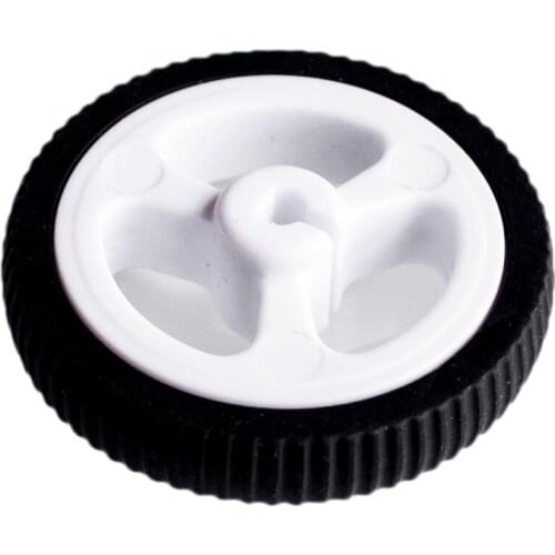 100pcs/lot D-hole Rubber Wheel Suitable for N20 Motor D Shaft Tire Car Robot DIY Toys Parts