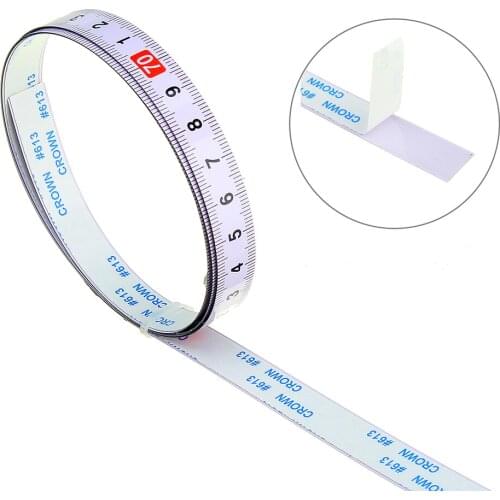 Self Adhesive Metric Ruler Miter Track Tape Measure Steel Miter Saw Scale For T-track Router Table Band Saw Woodworking Tool