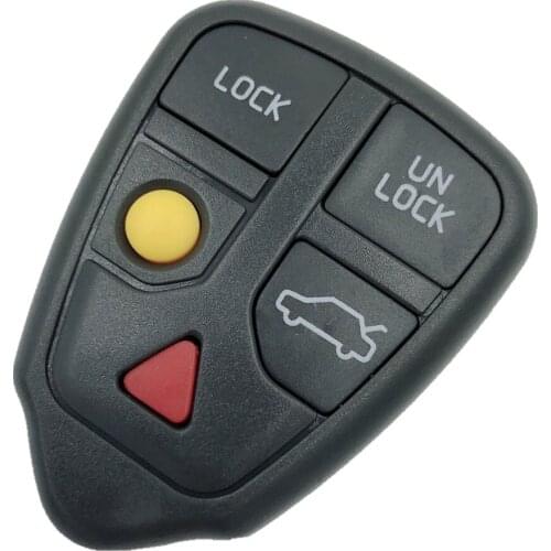 Replacement 5 Button Remote Case Fob Car Key Shell for Volvo XC70 XC90 S40 S60 S70 S80 S90 V40 V70 V90 C70 Car Key Casing Cover