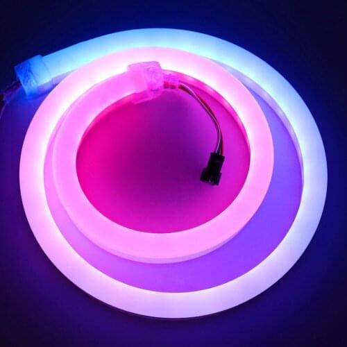5V 12V Led Neon Strip Rope Light SK6812 WS2812B WS2811 60leds/m Addressable RGB Pixel Light Waterproof Commercial Lamp 1m 2m 5m
