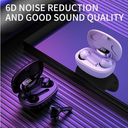 Tws Earphone T9S Bluetooth Earphones Typr-C Charging Box Headset Wireless Phone Level Bluetooth Earphone
