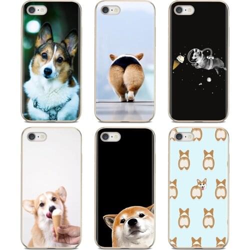 Funny Cute Corgi Dog For iPod Touch For iPhone 11 Pro 4 4S 5 5S SE 5C 6 6S 7 8 X XR XS Plus Max Online Silicone Phone Case