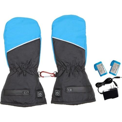 7.4V 2600 mAh Winter Cycling Motorcycle Gloves Heated Touch Screen Battery Powered Motorbike Ski Outdoor Camping Hiking Gloves