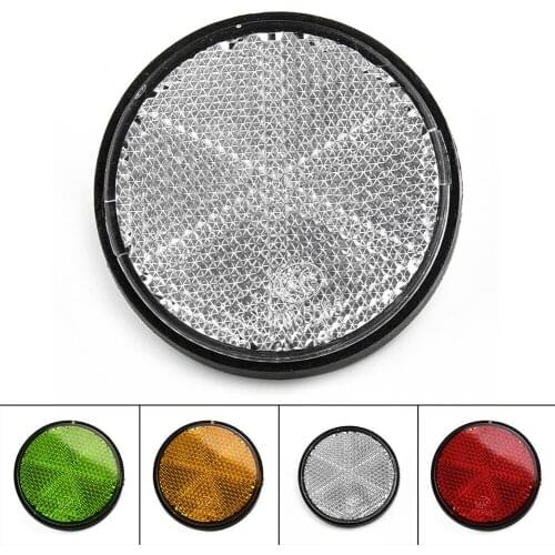 1pcs Bicycle Bike Round Reflector Night Cycling Safety Reflective Bike Accessory Tool Electro-mobile Riding Cycling Parts