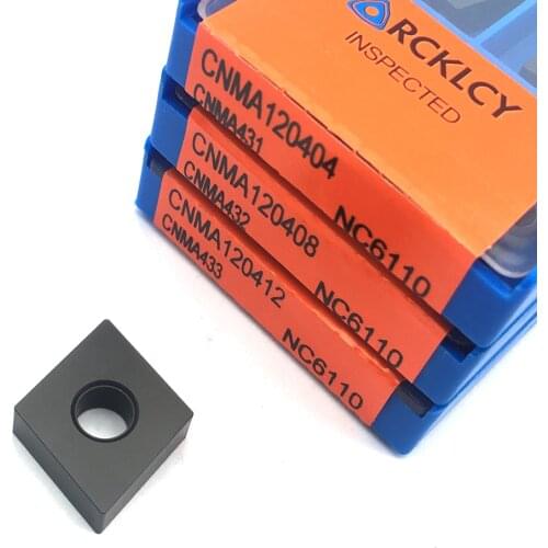 10pcs CNMA120404 CNMA120408 CNMA120412 NC6110 Special Cast Iron External Turning Cutting Boring CNC Tools Cement Carbide Inserts