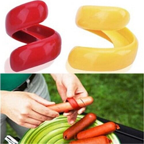 2set/lot Fancy Sausage Cutter Spiral Barbecue Hot Dogs Cutter Slicer Cutting Auxiliary Gadget Fruit Vegetable Tools OK 0299