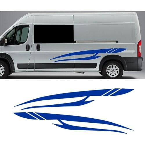 New 2pcs motorhome camper van vinyl graphics sticker decals set jc-11