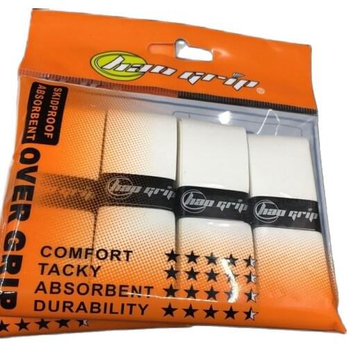 2Pack=8pcs Sticky feel white Badminton Grips,tennis overgrips,tennis products