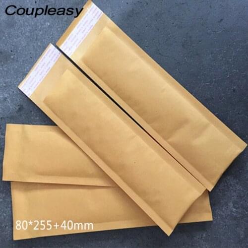 20Pcs Long Shape Kraft Paper Bubble Mailer Self Seal Shipping Envelopes Shockproof Padded Envelopes Thicken Mailing Bags 12 Size