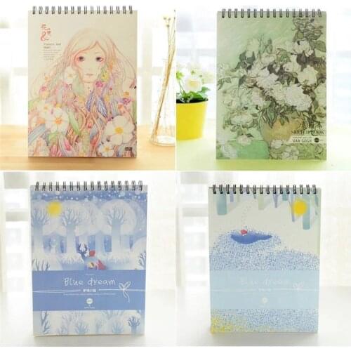 50 Sheets A4 Paper Watercolor Sketch Book Notepad for Painting Drawing Diary Journal Notebook Sketchbook Artist Supplies