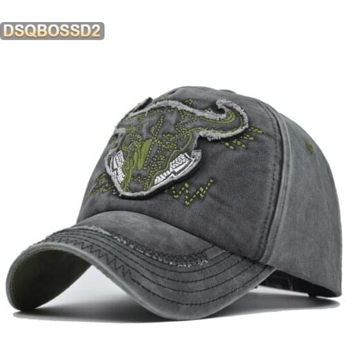 [DIFF COOL]Bull Embroidery Baseball Cap Fashion Hip Hop Visor Man Caps Trucker Hat Adjustable Snapback Caps Dad Hat