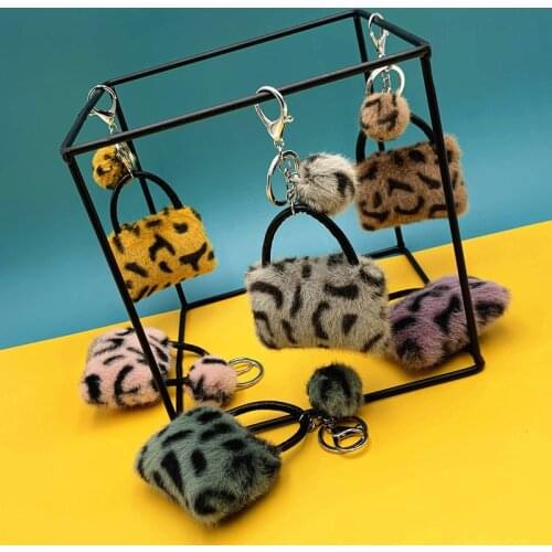 New Luxury Fabric Handbag Style Keychains Creative Key Chain Ladies Bag Charm Pendant Fashion Keyrings Women Key Ring Gifts