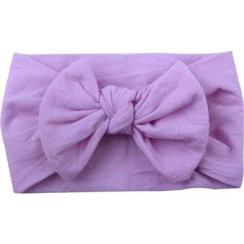 Baby hair accessories Girls fashion Toddler Turban Solid Headband Hair Band Bow Accessories Headwear baby turban kids headbands