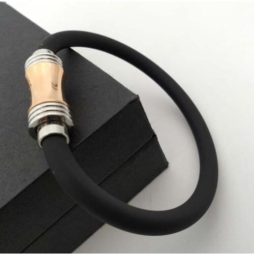 Neodymium Magnetic Energy Balance Bracelet Stainless Steel Silicone Bracelet Magnetic Health Bracelet