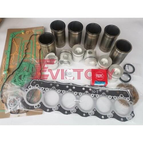 For HINO H07C-T H07CT H07C rebuild repair gasket kit bearing piston liner water pump
