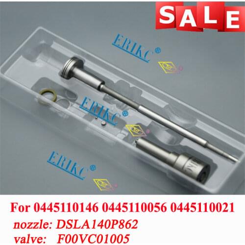 ERIKC 0445110146 Diesel Injector Nozzle Overhaul Kits F00VC01005 DSLA140P862 (0433175230) For OPEL RENAULT 7700107165 8200212715