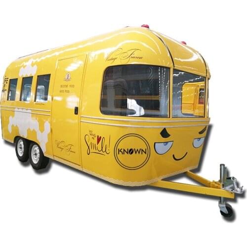 Cute style mobile ice cream commercial pizza food carts mobile food trailer food vending cart