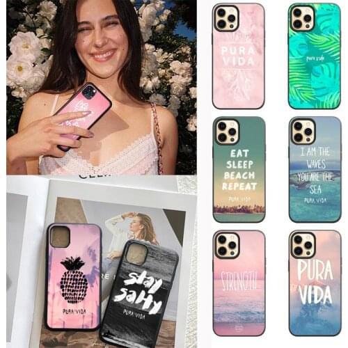 For Men The Pura Vida Phone Case For Iphone 11 12 Pro Max 6 7 8 Plus X Xs Max XR SE 2020 Soft Cover