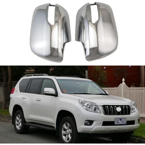 ABS Chrome plated door mirror covers For Toyota Land Cruiser Prado FJ150 2009-2019 2PCS door Rearview